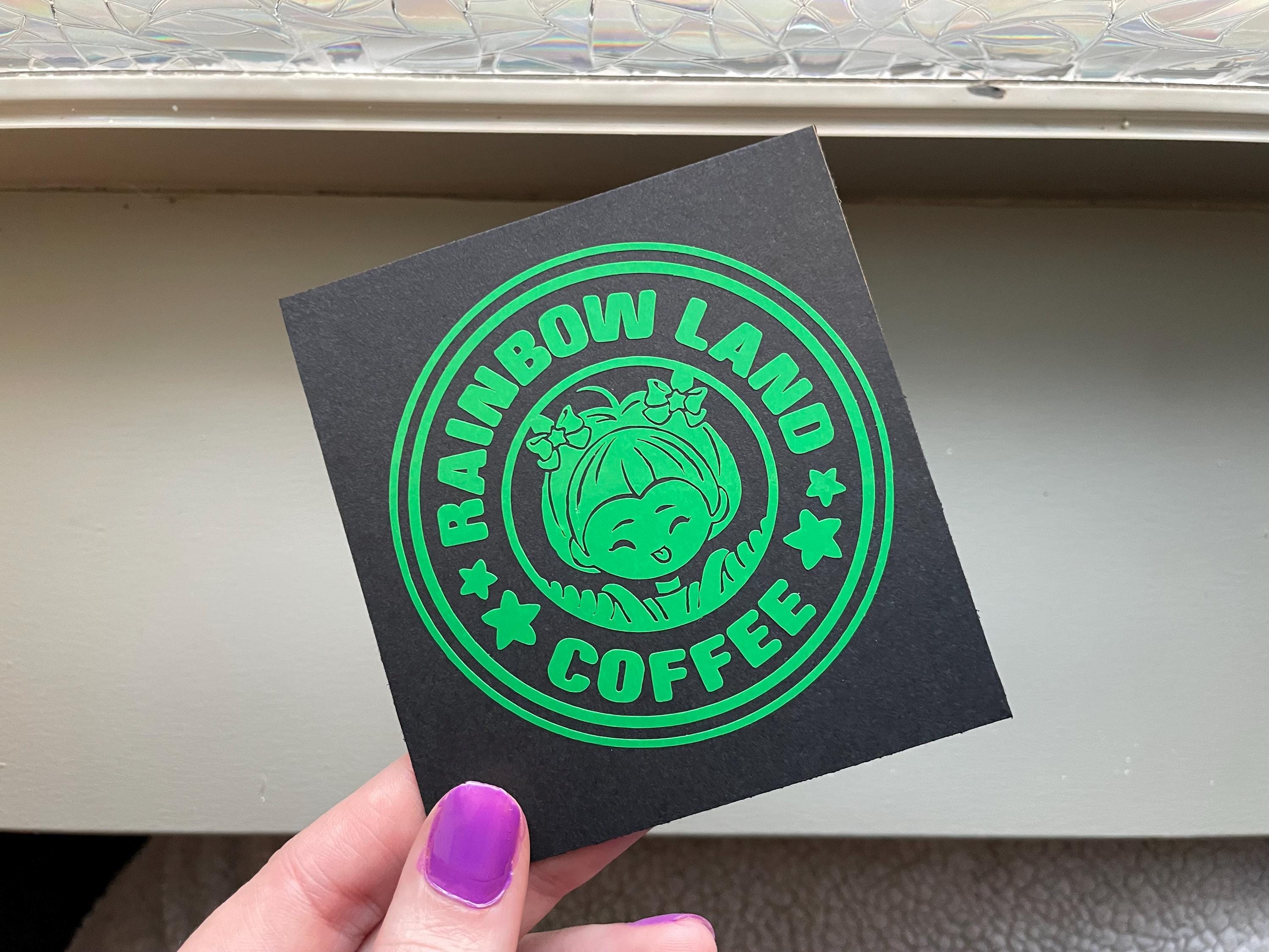 Patty O'Green Vinyl Decal: Rainbow Brite Coffee Label