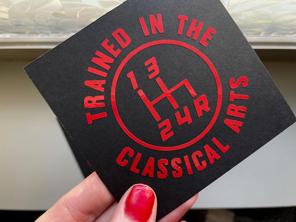 12 Patterns Manual Transmission Vinyl Decal: Mechanic Humor Car Sticker Save The Manuals 4RDR