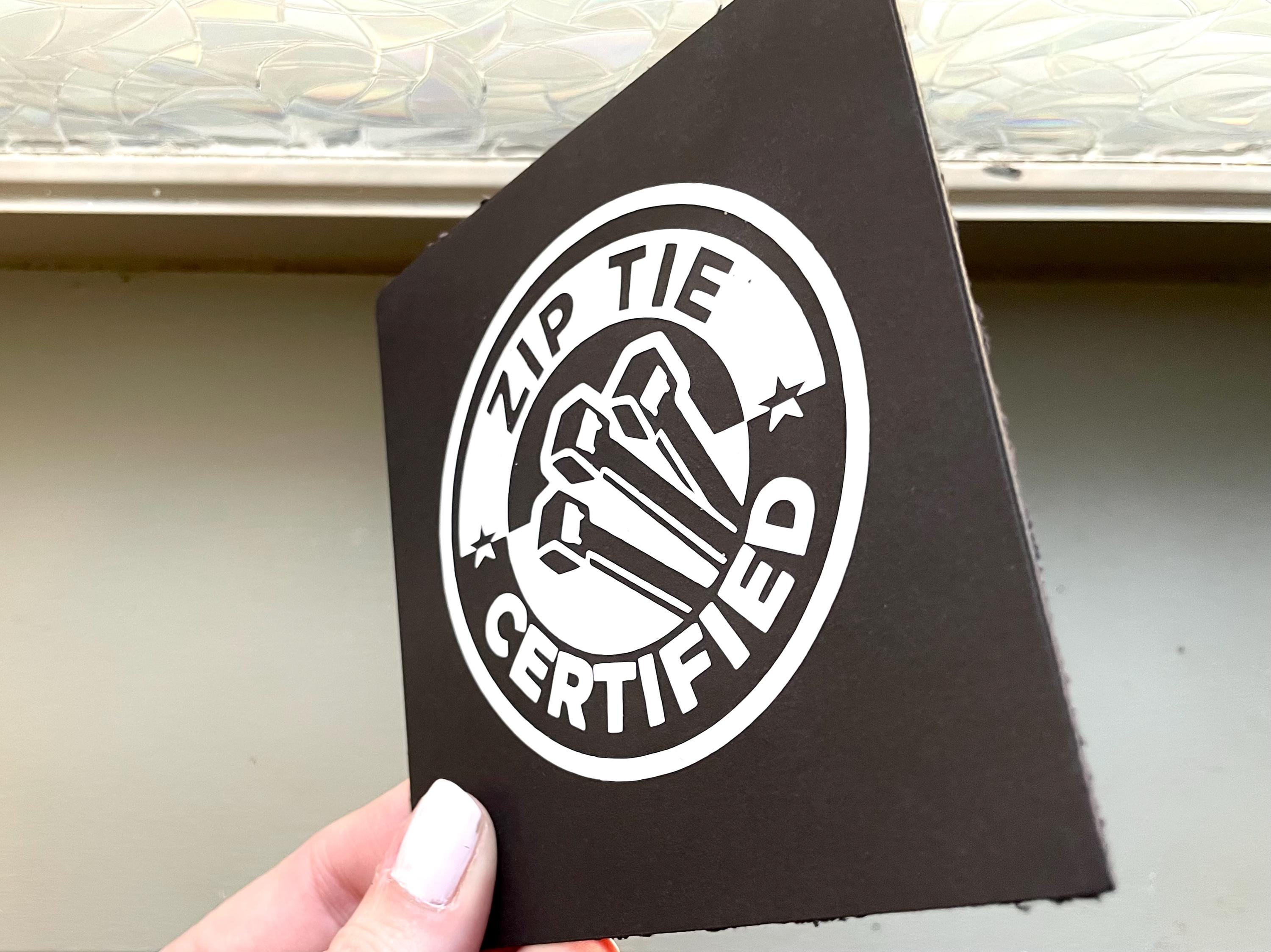 Zip Tie Certified Vinyl Decal: Mechanic Humor Car Sticker Save The Manuals Euro Domestic VW AUDI BMW Ford Mercedes window decals