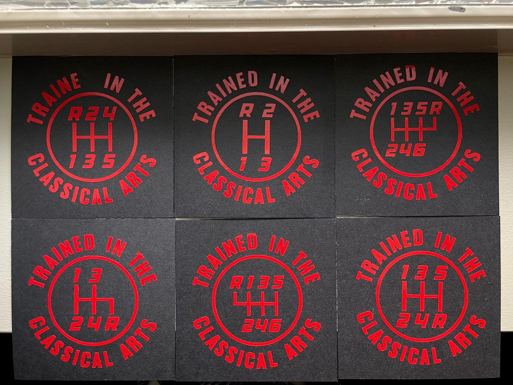 12 Patterns Manual Transmission Vinyl Decal: Mechanic Humor Car Sticker Save The Manuals 5RDR