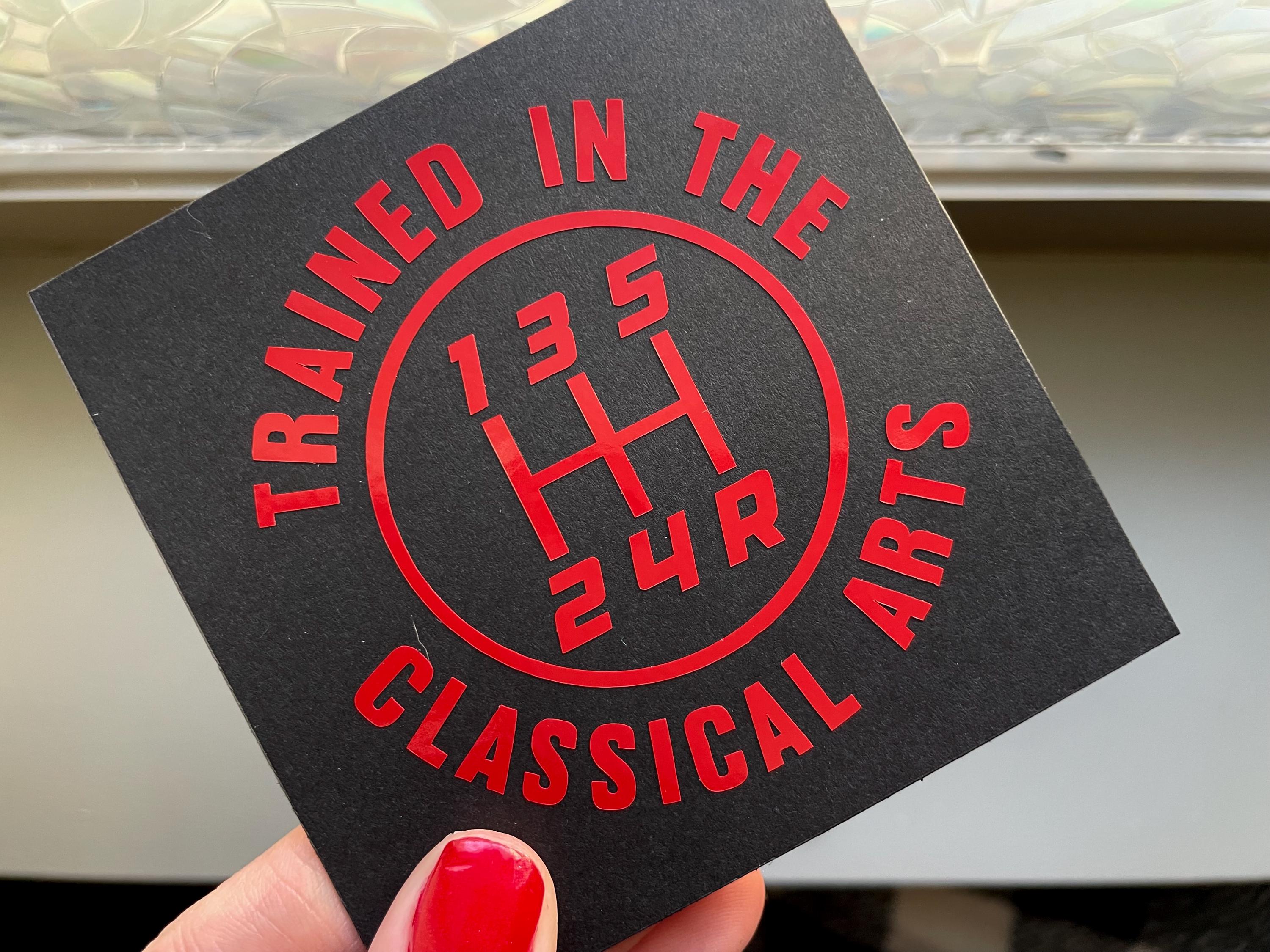 12 Patterns Manual Transmission Vinyl Decal: Mechanic Humor Car Sticker Save The Manuals 5RDR