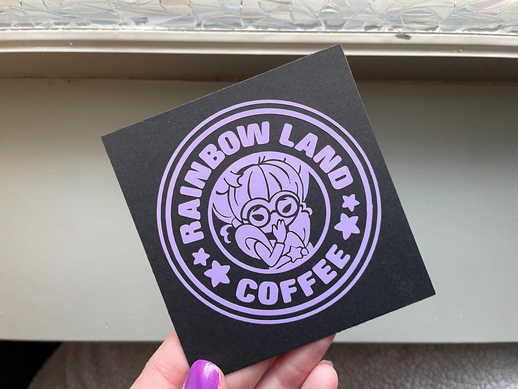 Shy Violet Rainbow Brite Vinyl Decal - Laptop, Car, Water Bottle