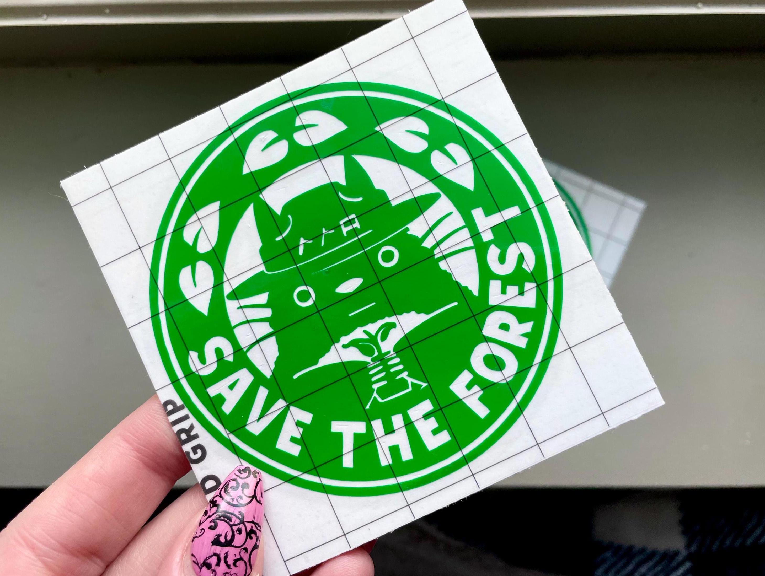 Save the Forest My Neighbor Totoro Vinyl Decal - cute Smokey The Bear decal - save our parks and forests