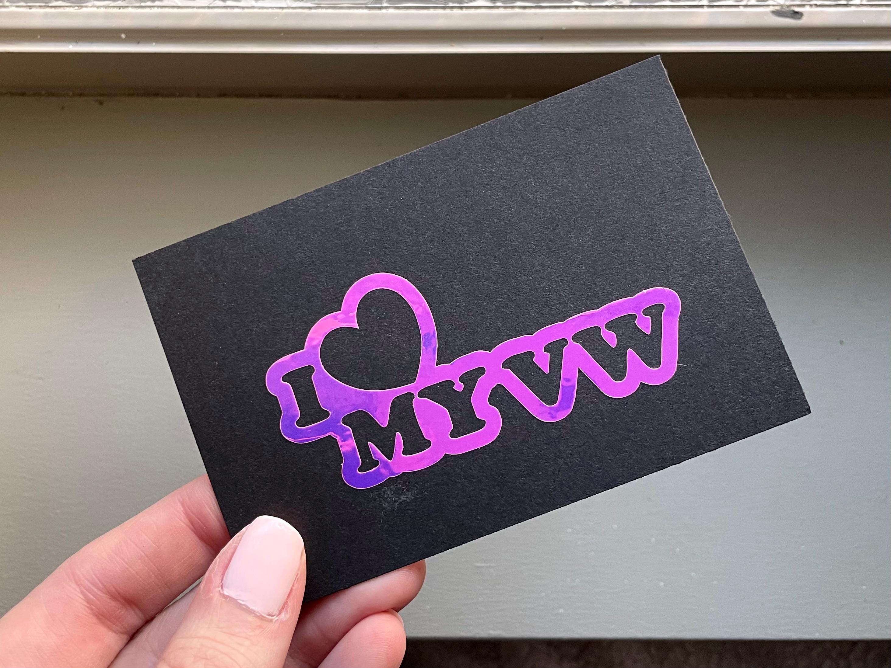 I <3 My VW vinyl decal sticker -  Mechanic Humor Car Enthusiast Sticker VW Audi BMW Porsche Maserati Mercedes Euro