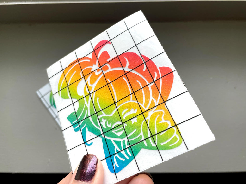 Rainbow Brite Vinyl Sticker: Glitter Car Decal - Rainbow Land