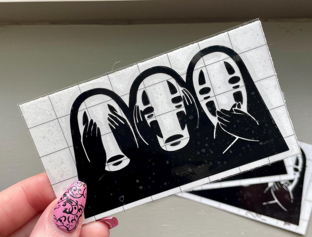 Spirited Away No Face Vinyl Decal: See No Evil Cheebee