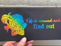 Rainbow Brite Vinyl Decal: FAFO Sarcastic Car Humor