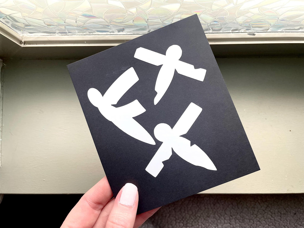 Spirited Away Paper Birds Sticker - Anime Vinyl Decal Shikigami Kami spirits paper curse