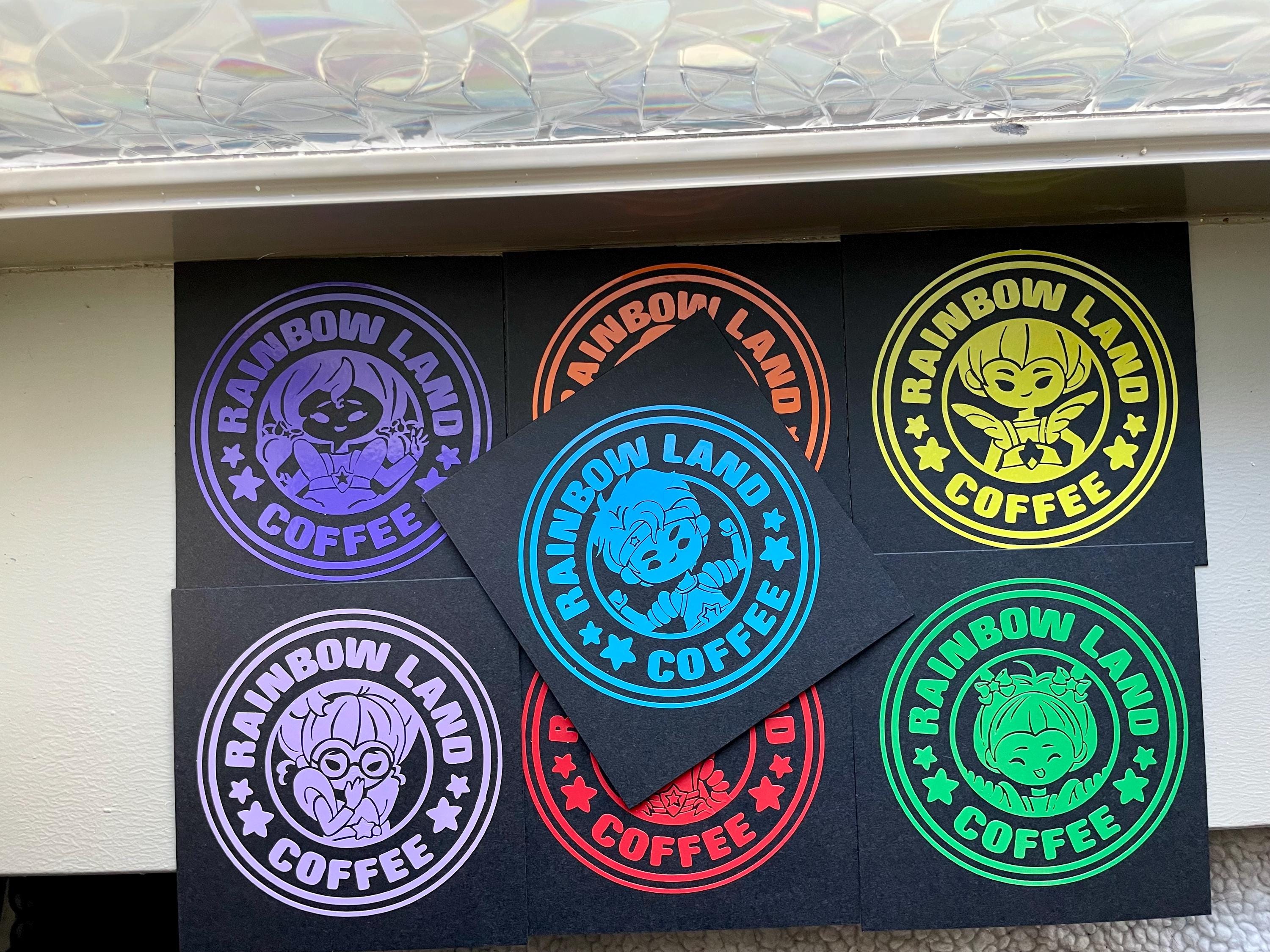 Patty O'Green Vinyl Decal: Rainbow Brite Coffee Label