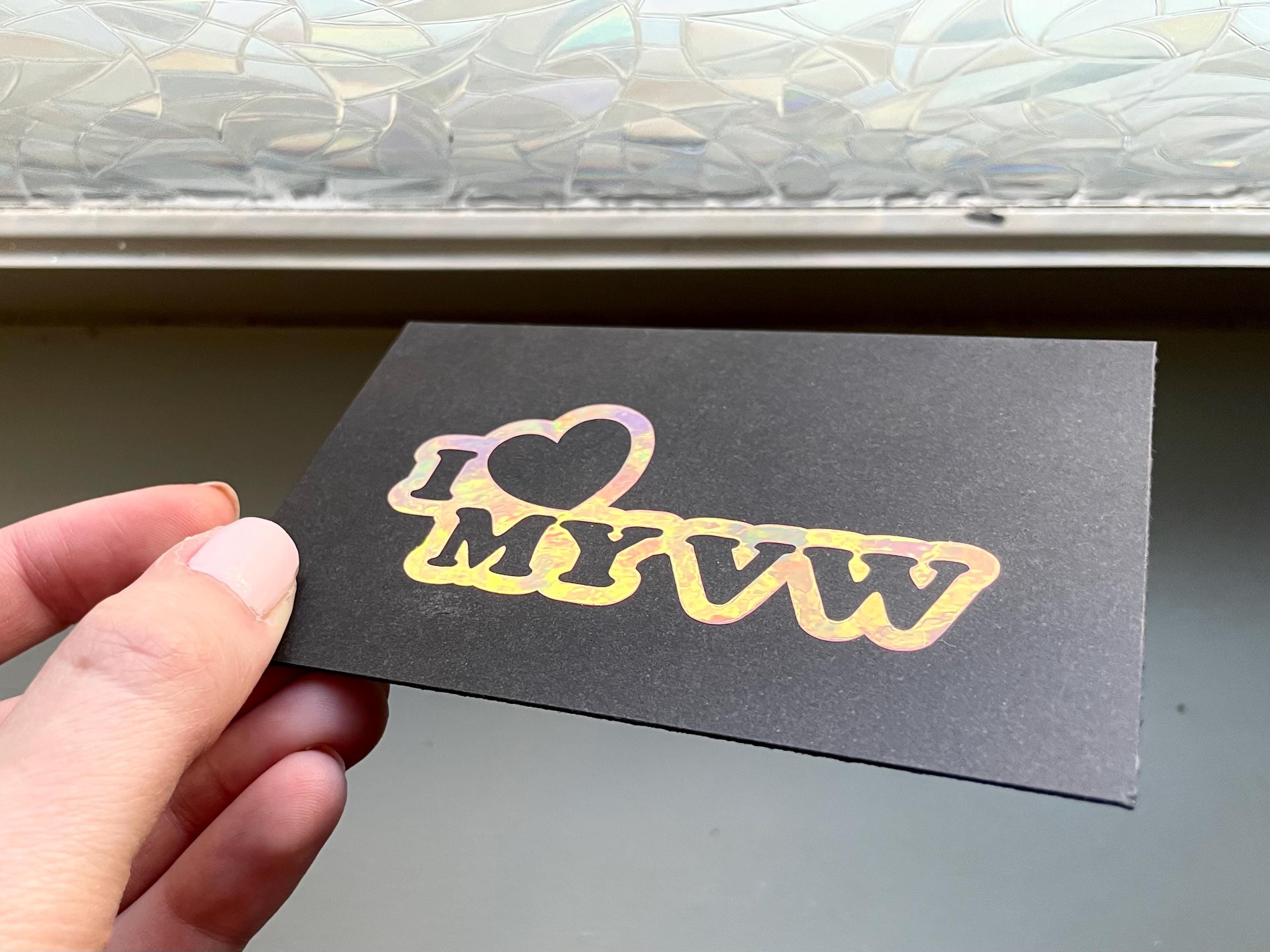 I <3 My VW vinyl decal sticker -  Mechanic Humor Car Enthusiast Sticker VW Audi BMW Porsche Maserati Mercedes Euro