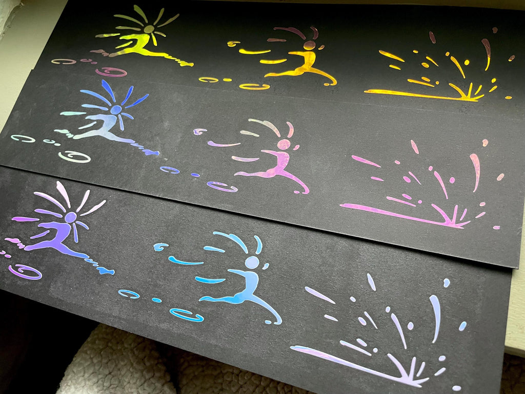 Howl's Moving Castle Vinyl Decal: Water running Star Children - 3pc set