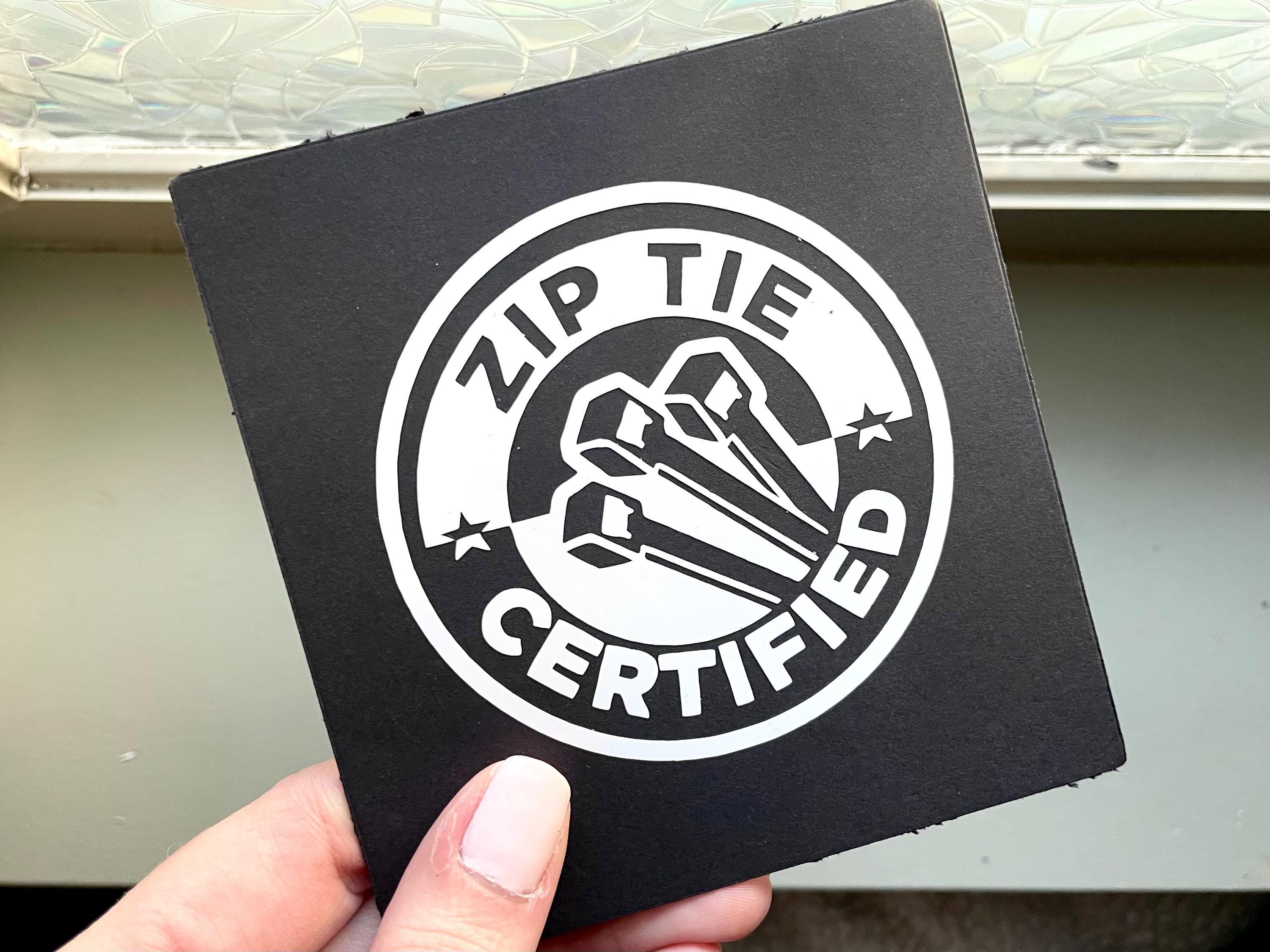 Zip Tie Certified Vinyl Decal: Mechanic Humor Car Sticker Save The Manuals Euro Domestic VW AUDI BMW Ford Mercedes window decals