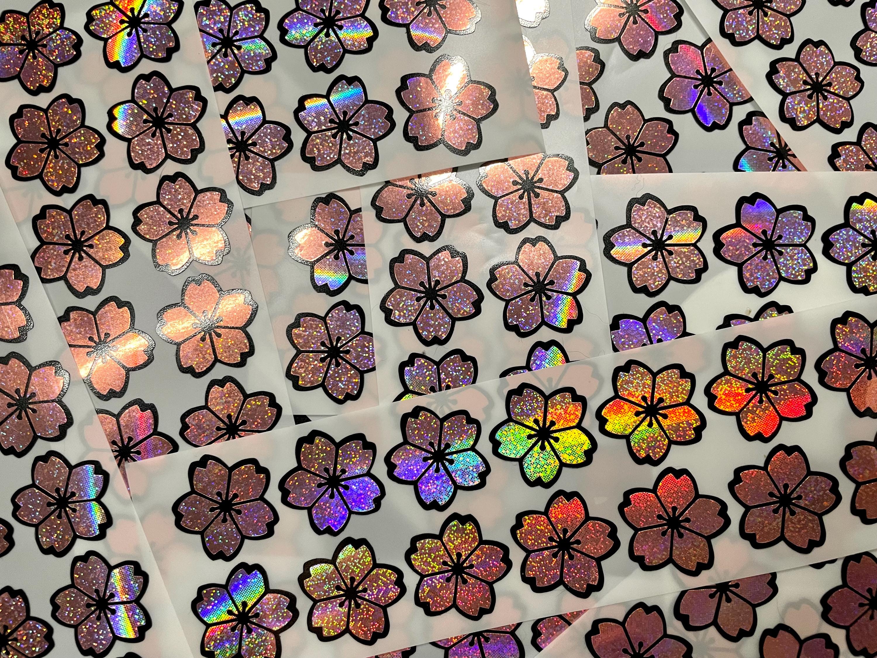 14 Sakura Flower Stickers: Spring Envelope Wedding Graduation Invitation Seals Scrapbooking Day planners