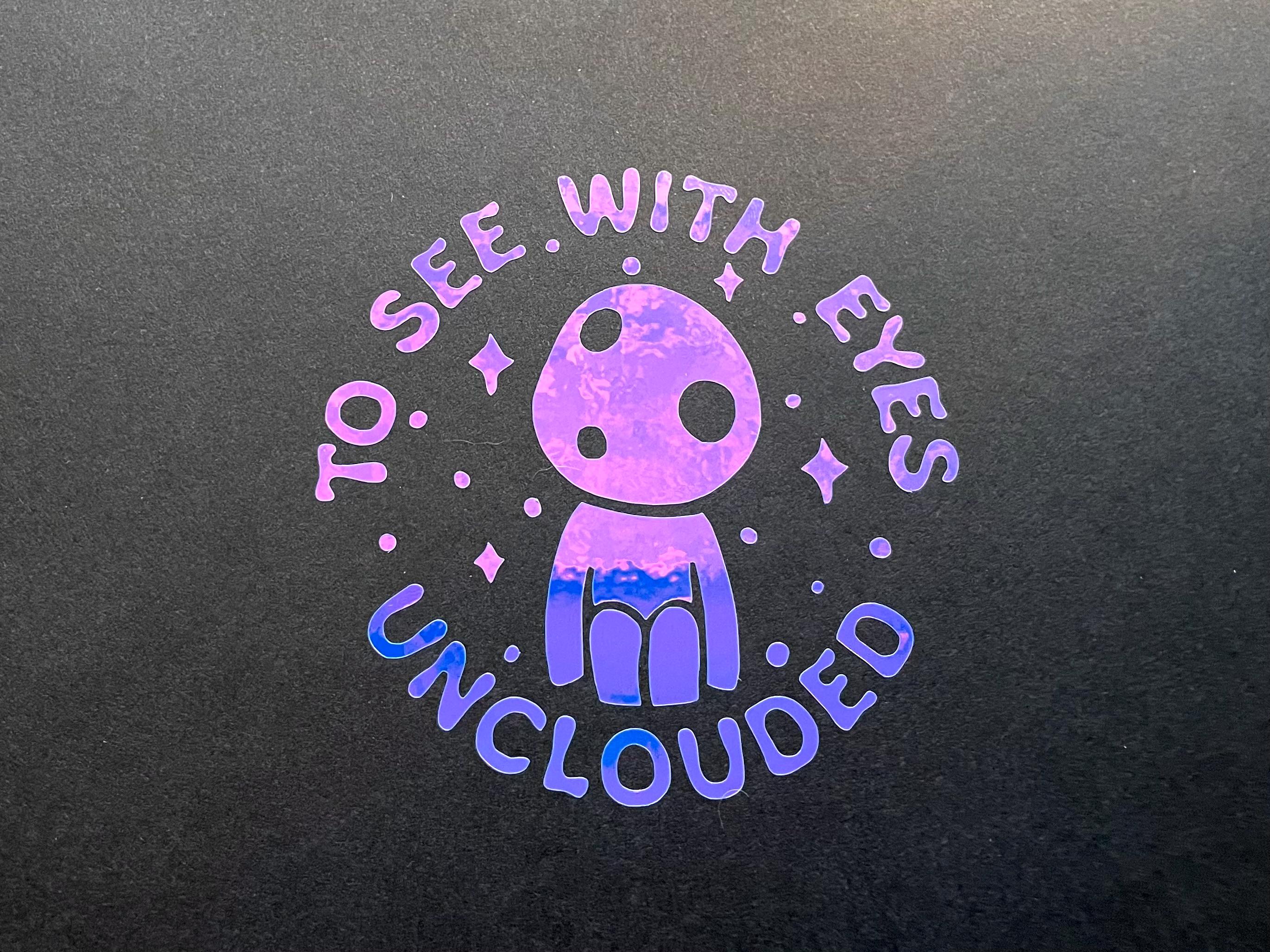 Princess Mononoke Kodama Decal: 'Eyes Unclouded' Laptop Sticker