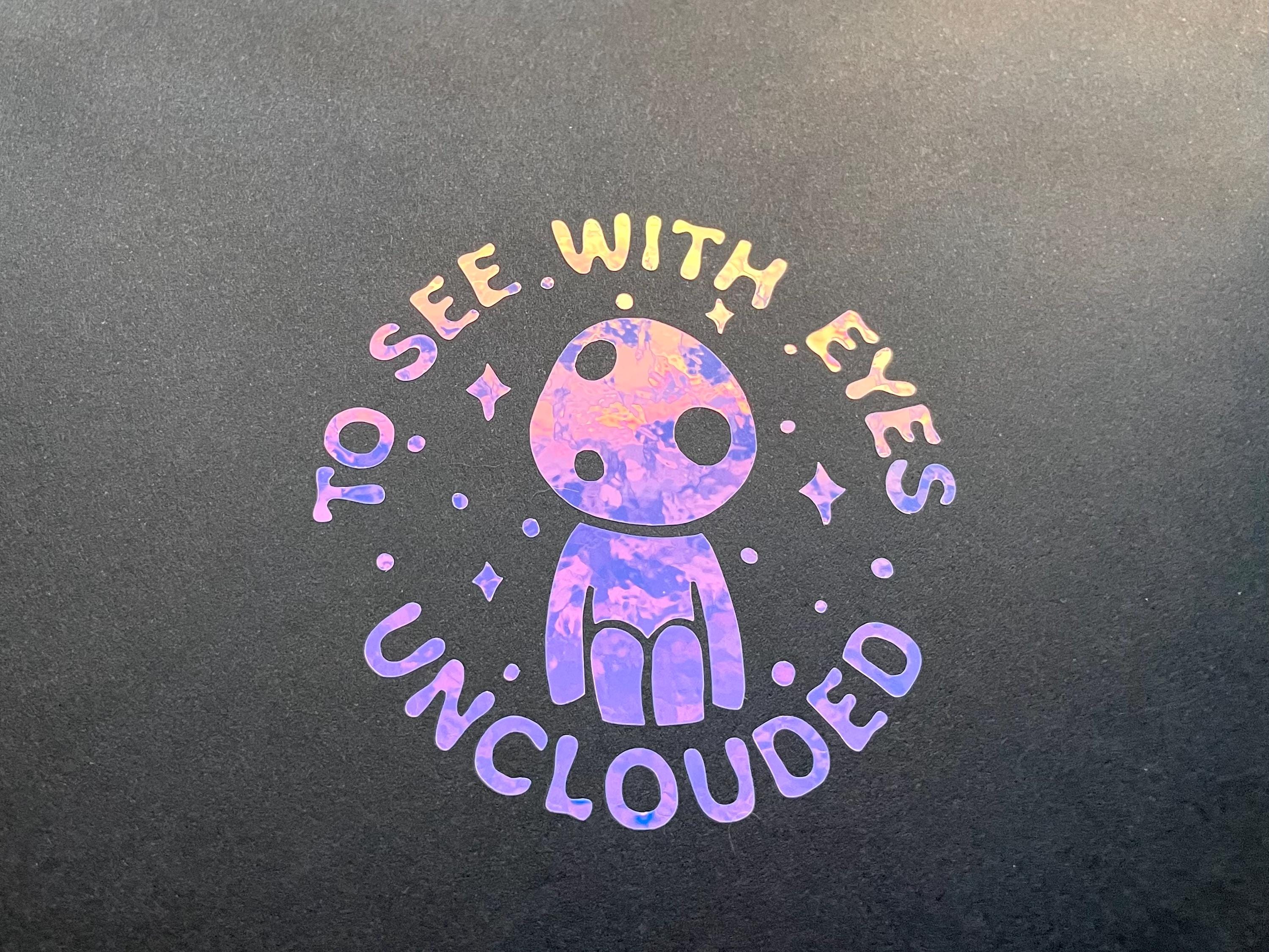 Princess Mononoke Kodama Decal: 'Eyes Unclouded' Laptop Sticker