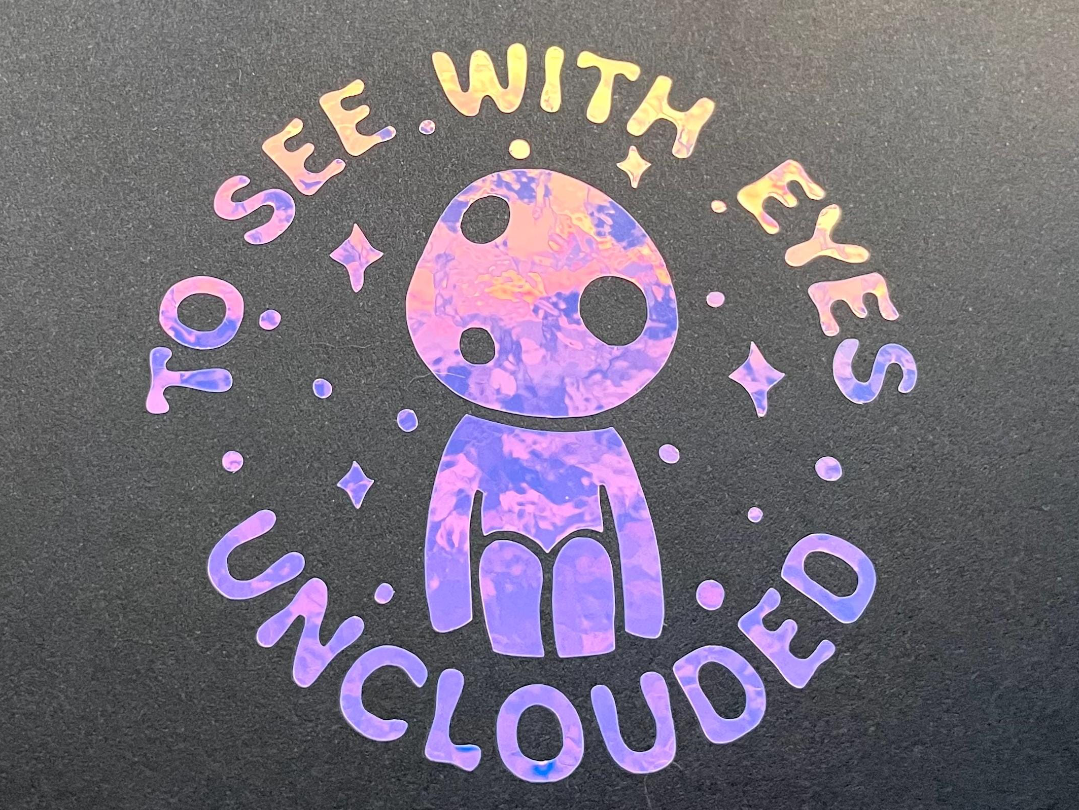 Princess Mononoke Kodama Decal: 'Eyes Unclouded' Laptop Sticker