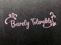 Barely Tolerable - Jane Austin Quotes Pride and Prejudice sticker Vinyl Sticker Car Decal Gifts