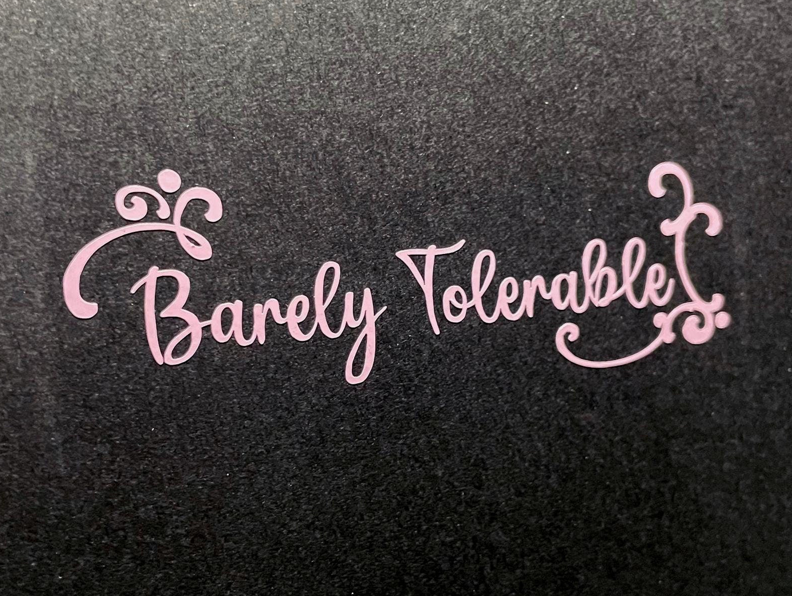 Barely Tolerable - Jane Austin Quotes Pride and Prejudice sticker Vinyl Sticker Car Decal Gifts