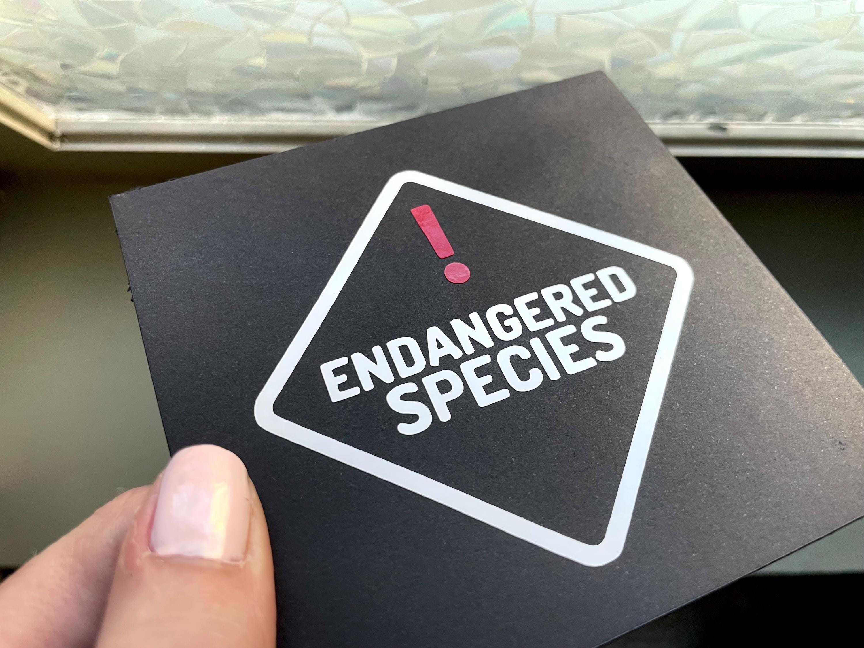 Endangered Species Vinyl Decal: Mechanic Humor Car Sticker Save The Manuals Euro VW AUDI BMW Ford Mercedes Honda Nissan window decals
