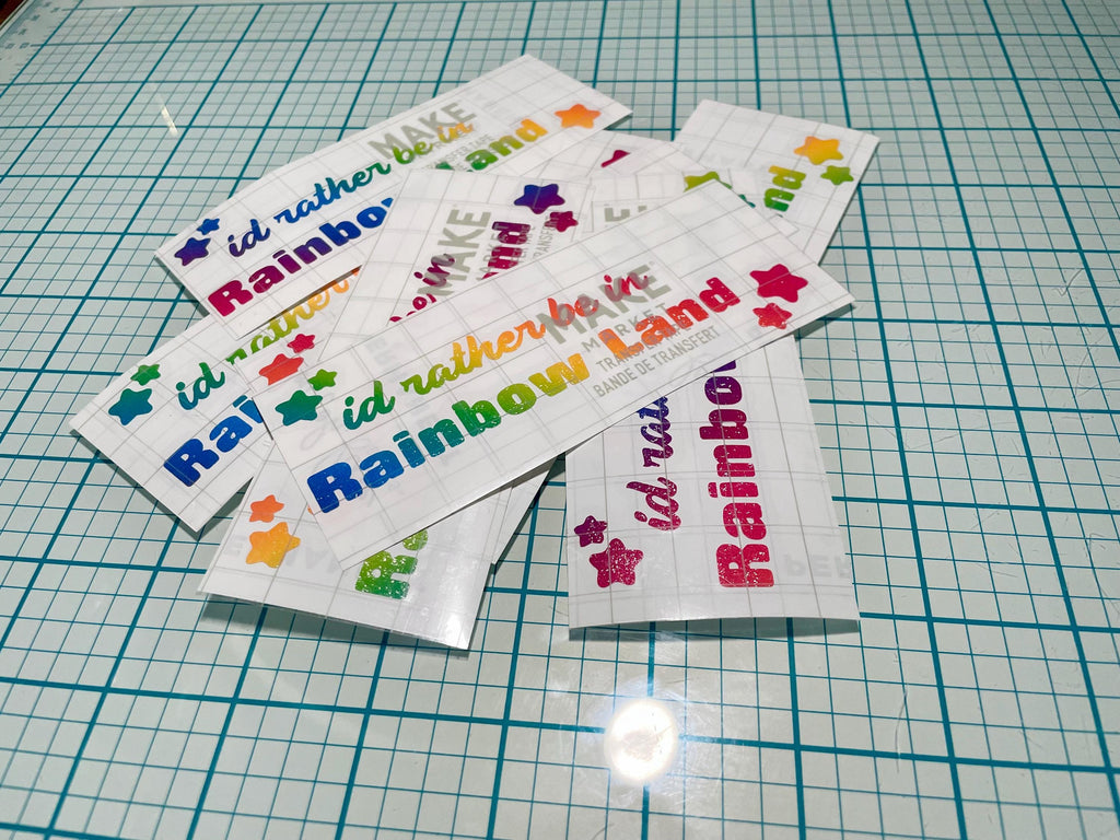 Rainbow Brite Vinyl Decal: I'd rather be in Rainbow Land Glitter Sticker