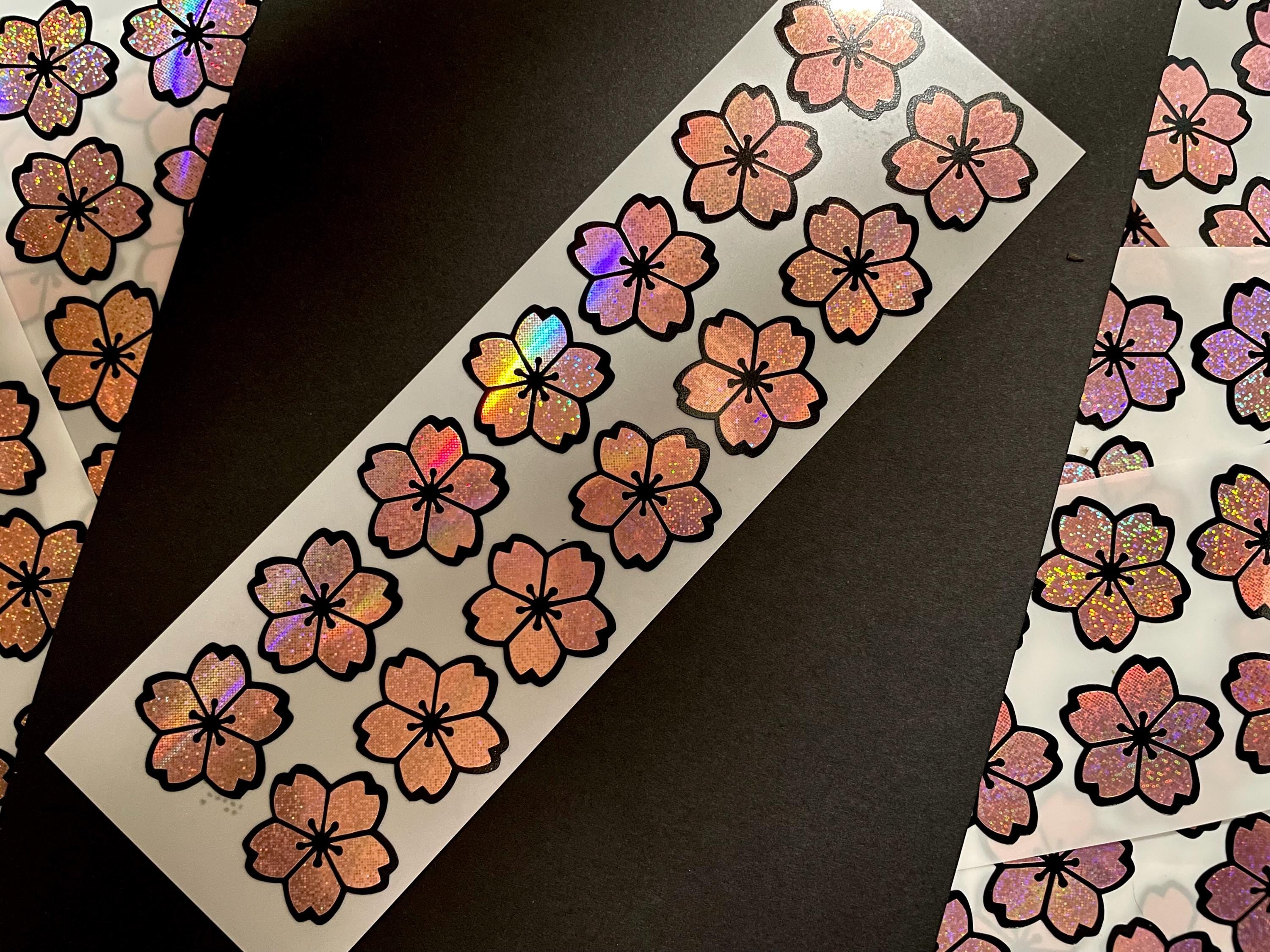 14 Sakura Flower Stickers: Spring Envelope Wedding Graduation Invitation Seals Scrapbooking Day planners