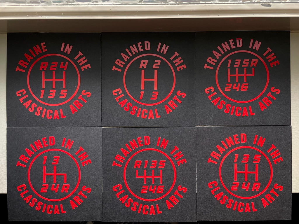 12 Patterns Manual Transmission Vinyl Decal: Mechanic Humor Car Sticker Save The Manuals 5RUL