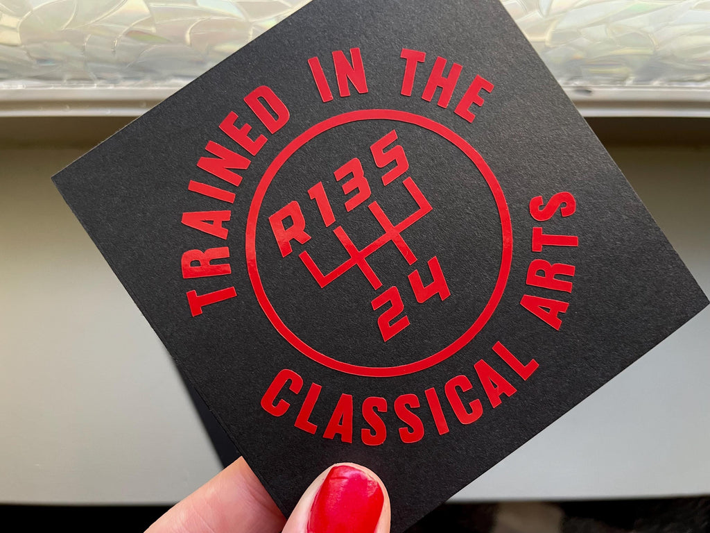 12 Patterns Manual Transmission Vinyl Decal: Mechanic Humor Car Sticker Save The Manuals 5UR-RUL