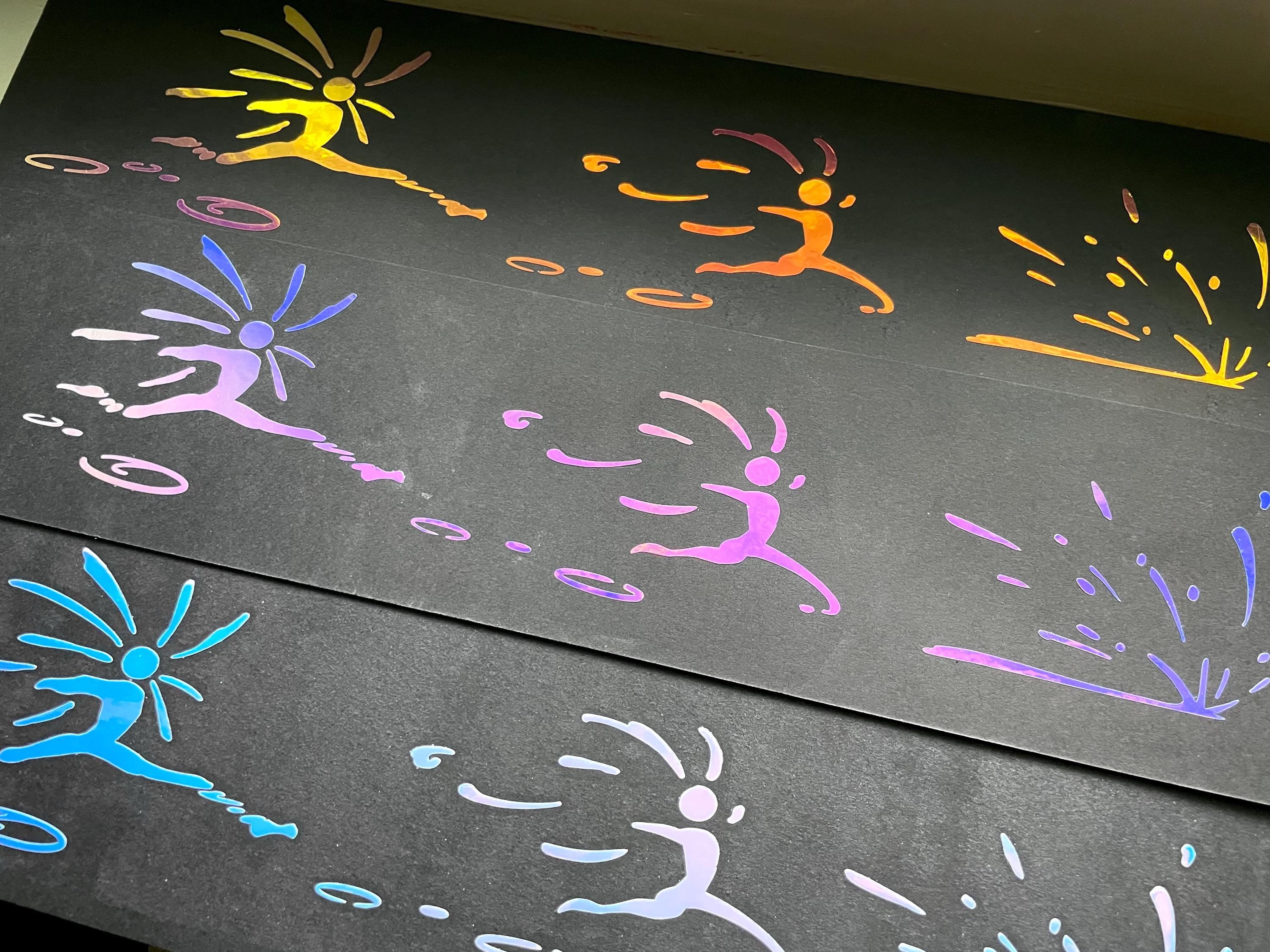 Howl's Moving Castle Vinyl Decal: Water running Star Children - 3pc set