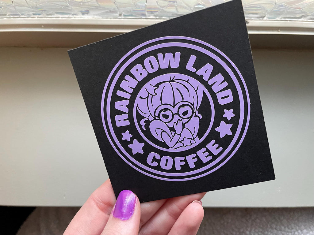 Shy Violet Rainbow Brite Vinyl Decal - Laptop, Car, Water Bottle