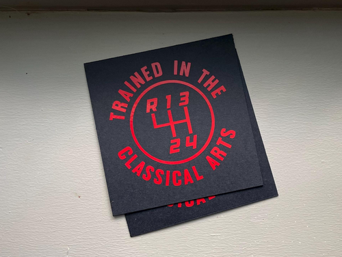 12 Patterns Manual Transmission Vinyl Decal: Mechanic Humor Car Sticker Save The Manuals 4RDL