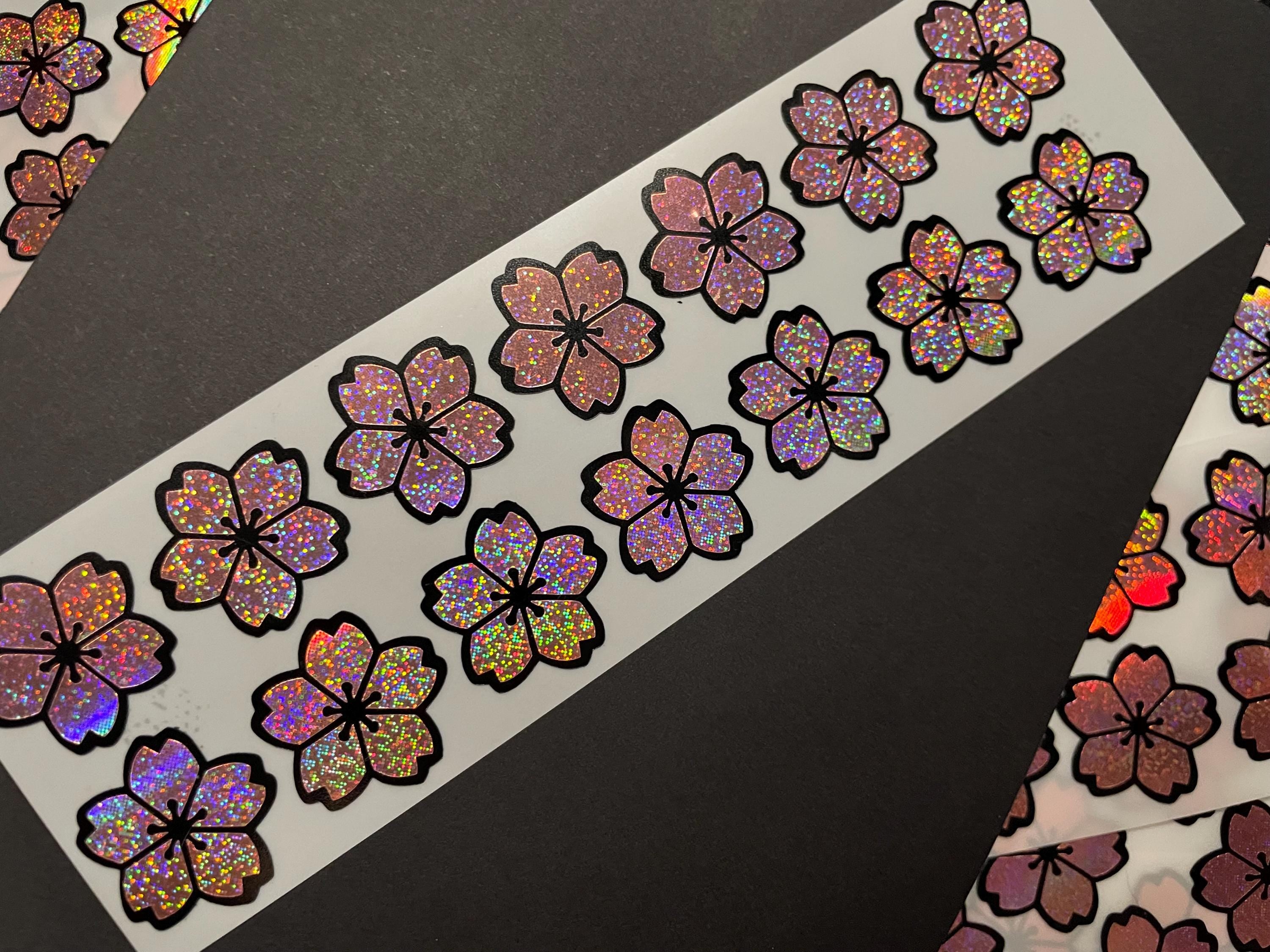 14 Sakura Flower Stickers: Spring Envelope Wedding Graduation Invitation Seals Scrapbooking Day planners